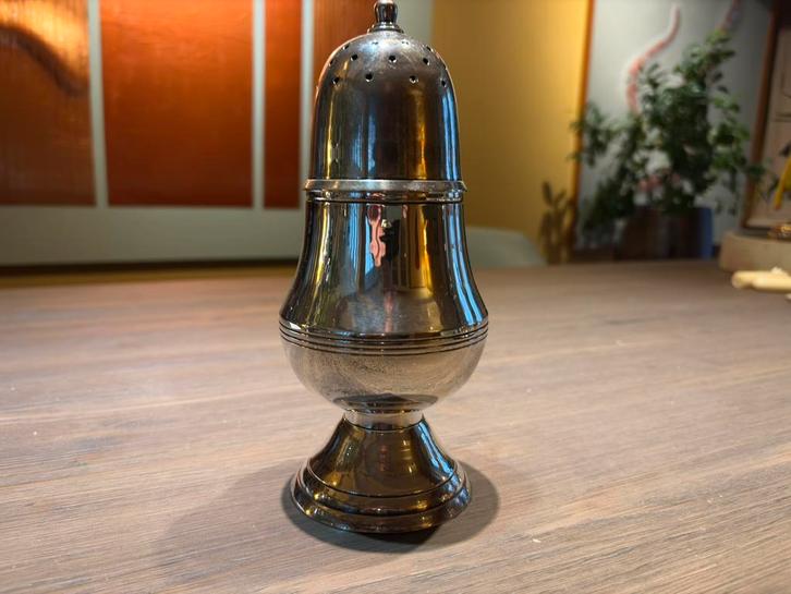 Suikerstrooier verzilverd, Antiek en Kunst, Curiosa en Brocante, Verzenden