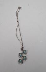 Jaren '50 Jorgen Jensen tinnen hanger turquoise