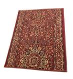 Oosters kleed  tapijt loper perzisch klassiek rood met creme, Gebruikt, 200 cm of meer, Crème, Rechthoekig