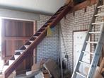 Houten steektrap, Doe-het-zelf en Verbouw, Ladders en Trappen, Ophalen, Gebruikt, Trap, 2 tot 4 meter