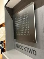 Nieuw Qlocktwo Large Black Pepper 90x90 Woord Klok, Huis en Inrichting, Woonaccessoires | Klokken, Wandklok, Nieuw, Ophalen of Verzenden
