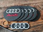 Leuke set Audi onderzetters nu met gratis sleutelhanger!, Ophalen of Verzenden