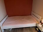 Twijfelaar bed 120x200 cm incl. matras en hoes, Ophalen, Gebruikt, Wit, Twijfelaar