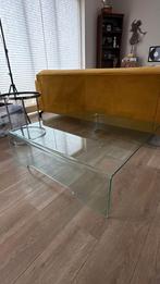 Glazen Salontafel 150x150 - Design (laag), Gebruikt, Design, 150 tot 200 cm, Vierkant