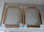 Goudkleurige houten schilderijlijstjes 18x24 cm, Ophalen of Verzenden, Zo goed als nieuw