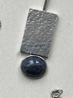 Art Deco zilveren collier Lapis Lazuli, Verzenden, Zo goed als nieuw, Zilver, Met edelsteen