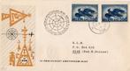 Luchtpost  FDC  Ned  KLM  1958, Postzegels en Munten, Brieven en Enveloppen | Nederland, Envelop, Ophalen of Verzenden