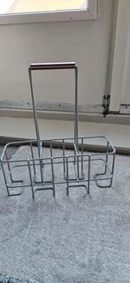 Tomado flessenrek voor 3 flessen, rood handvat, Ophalen of Verzenden, Zo goed als nieuw