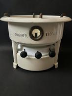 3-Pits Wit Beccon Petroleumstel, Antiek en Kunst, Antiek | Emaille, Ophalen of Verzenden