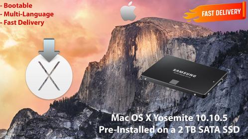 Mac OS X Yosemite 10.10.5 VoorGeïnstalleerd op SSD van 2TB, Computers en Software, Besturingssoftware, Nieuw, MacOS, Ophalen of Verzenden