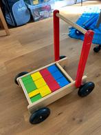 Kar met blokken, Kinderen en Baby's, Speelgoed | Houten speelgoed, Ophalen, Gebruikt, Duw- of Trekspeelgoed