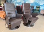 Set Hukla relaxfauteuils sta op relax stoel gratis bezorgd, Huis en Inrichting, Fauteuils, Verzenden, Zo goed als nieuw, Leer