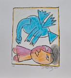 Zeefdruk Corneille " Eveil ", Ophalen of Verzenden