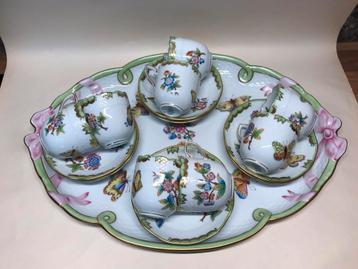 Herend Rothschild Servies - Dienblad, Kopjes & Schotels beschikbaar voor biedingen