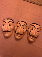 La Casa de Papel Maskers, Carnaval, Overige maten, Ophalen of Verzenden, Zo goed als nieuw