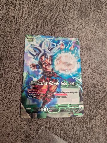 Dragonball super kaart explosive power son goku foil beschikbaar voor biedingen