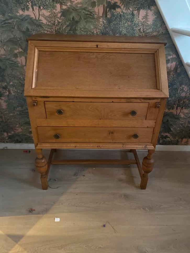 Klassiek Houten Bureautje / Dressoir - Vintage Stijl, Huis en Inrichting, Bureaus, Gebruikt, Ophalen of Verzenden