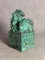 Chinese zegel draak brons stempel, Ophalen of Verzenden
