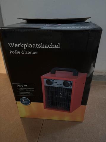 Werkplaatskachel - 2000W - Nieuw in doos! beschikbaar voor biedingen