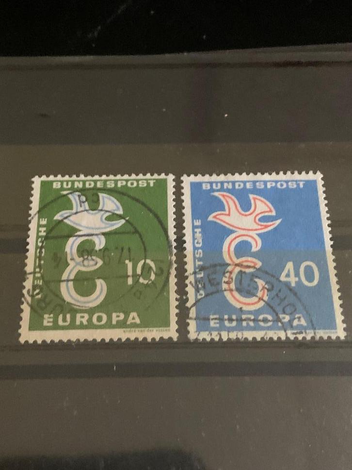 BRD Mi 295-296 1958 gestempeld, Postzegels en Munten, Postzegels | Europa | Duitsland, Gestempeld, BRD, Verzenden