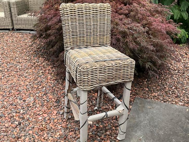 Rotan Barkruk - Nieuw, Huis en Inrichting, Barkrukken, Nieuw, 60 tot 90 cm, Riet, 1 kruk, Met voetsteun, Ophalen