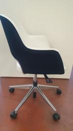 Design vergaderstoel Leder, Ophalen, Gebruikt, Wit, Bureaustoel