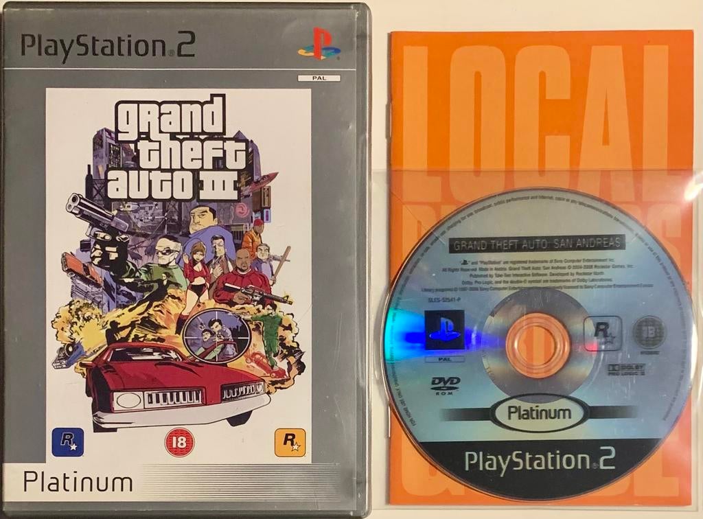 GTA 3 & GTA San Andreas [Niet compleet], Avontuur en Actie, Gebruikt, Vanaf 18 jaar, 1 speler