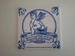 Delfts blauwe tegel met spreuk, Huis en Inrichting, Woonaccessoires | Tekstborden en Spreuken, Ophalen of Verzenden, Zo goed als nieuw