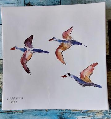 Maya Wildevuur Keramisch Wandbord -  "op de vleugels" beschikbaar voor biedingen