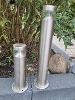 RVS LED Grondspots met Sensor, Tuin en Terras, Buitenverlichting, Ophalen, Licht-donker-sensor, Gebruikt, Rvs