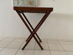 ScanCom Scan Com teak hout butler tray tafel bijzettafel, Gebruikt, 50 tot 100 cm, Teakhout, Ophalen of Verzenden