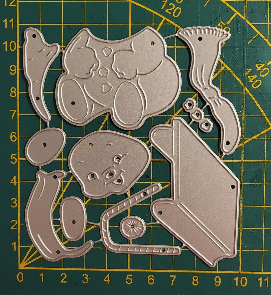 Snijmal sneeuwpop op slee, Ophalen of Verzenden, Nieuw, Overige thema's, Pons of Mal