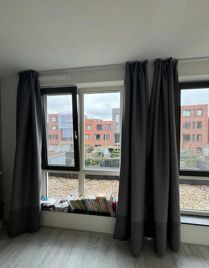 3x IKEA Gordijnen 260x140cm met haakjes €10ps, Huis en Inrichting, Stoffering | Gordijnen en Lamellen, Gebruikt, 200 cm of meer