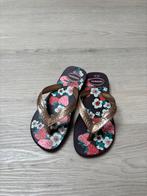 Havaianas slippers goud met paars, maat: 29-30, Ophalen of Verzenden, Zo goed als nieuw, Meisje, Overige typen