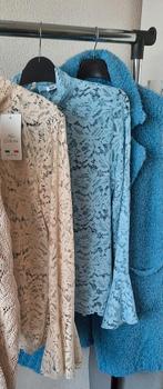 Dames kledingpakket 2 kanten tops en lang mouwloos vest Mt M, Kleding | Dames, Verzenden, Nieuw, Maat 38/40 (M)