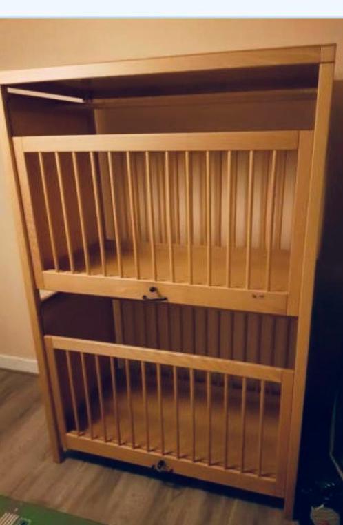 Duo stapelbed kinderdagverblijf gastouder tweeling ledikant, Kinderen en Baby's, Babywiegjes en Ledikanten, Gebruikt, Ledikant