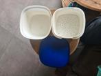 Tupperware Blauw - ontdooi kom met lekbak, Ophalen of Verzenden, Zo goed als nieuw, Blauw