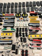 Lego trein verzameling rails, motor, receiver, 9v, spoor etc, Ophalen of Verzenden, Gebruikt