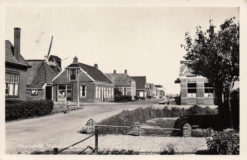 JJ546 Overschild Viersprong 1956, Verzamelen, Ansichtkaarten | Nederland, Gelopen, Groningen, 1940 tot 1960, Verzenden
