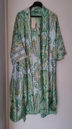 Kimono print groen, l.blue, goud kleur maat XL = ZGAN, Maat 42/44 (L), Ophalen of Verzenden, Zo goed als nieuw, Onder de knie