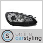 Koplampen VW Golf VI 3D LED Real DRL Zwart, Auto-onderdelen, Verlichting, Ophalen of Verzenden, Nieuw, Volkswagen