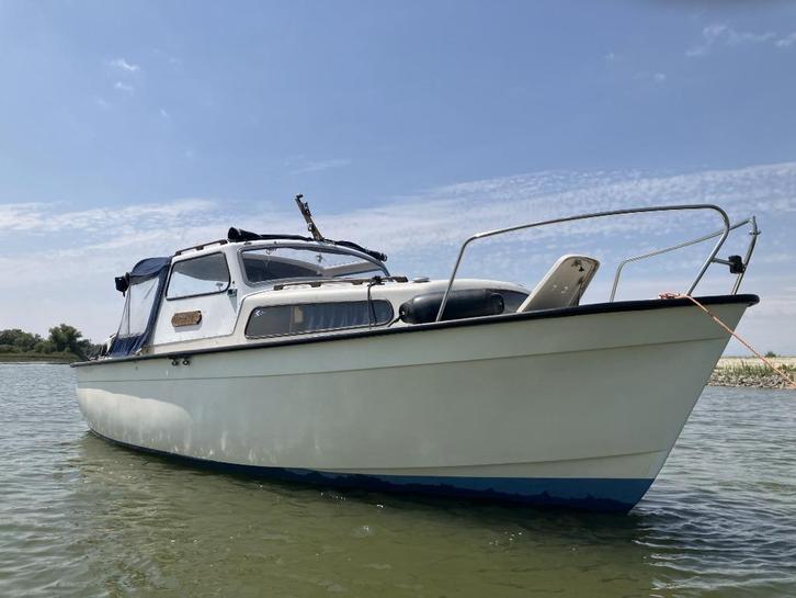Albin 25, polyester kajuitboot, met Vetus boegschroef, Watersport en Boten, Motorboten en Motorjachten, Gebruikt, Polyester, 6 tot 9 meter