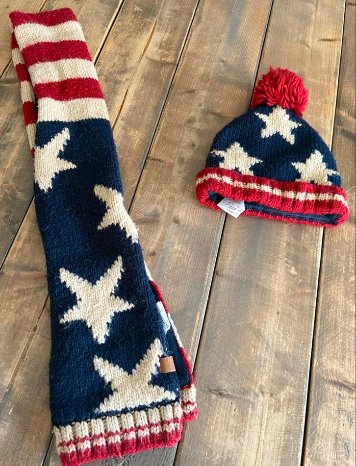 McGregor Sjaal & Muts Amerikaanse Vlag, Kinderen en Baby's, Kinderkleding | Mutsen, Sjaals en Handschoenen, Gebruikt, Muts, Jongen of Meisje