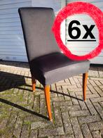 6 eetkamer stoelen met Hoezen 💛 voor een leuk prijsje 🖤, Huis en Inrichting, Ophalen, Gebruikt, Overige kleuren, Stof
