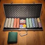 Pokerset inclusief 500 fiches met waardeopdruk! Nieuw!, Ophalen of Verzenden, Een of twee spelers, Zo goed als nieuw