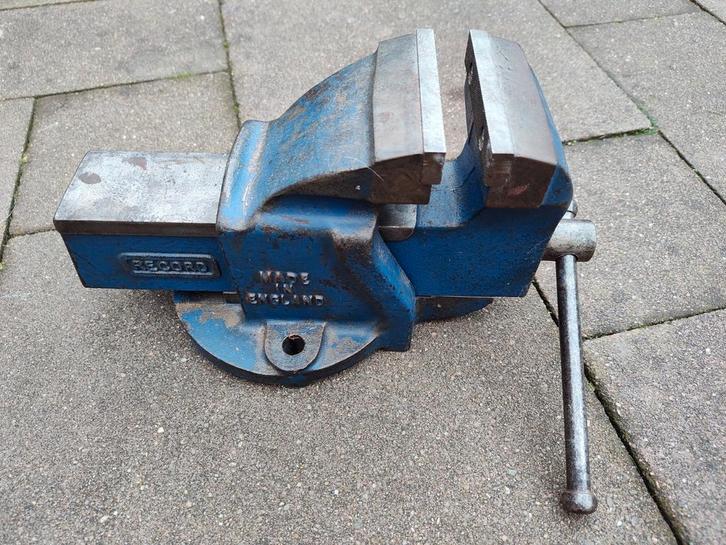 Record No. 3 Bankschroef - Degelijke 'ouderwetse' kwaliteit!, Doe-het-zelf en Verbouw, Gereedschap | Handgereedschap, Gebruikt