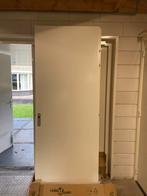 Svedex opdekdeur 88x231,5 met stalen kozijn 100 mm, Ophalen, 80 tot 100 cm, 215 cm of meer, Binnendeur