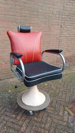 Vintage Barberstoel - Unieke Stijl, Ophalen, Gebruikt, Leer, Vintage
