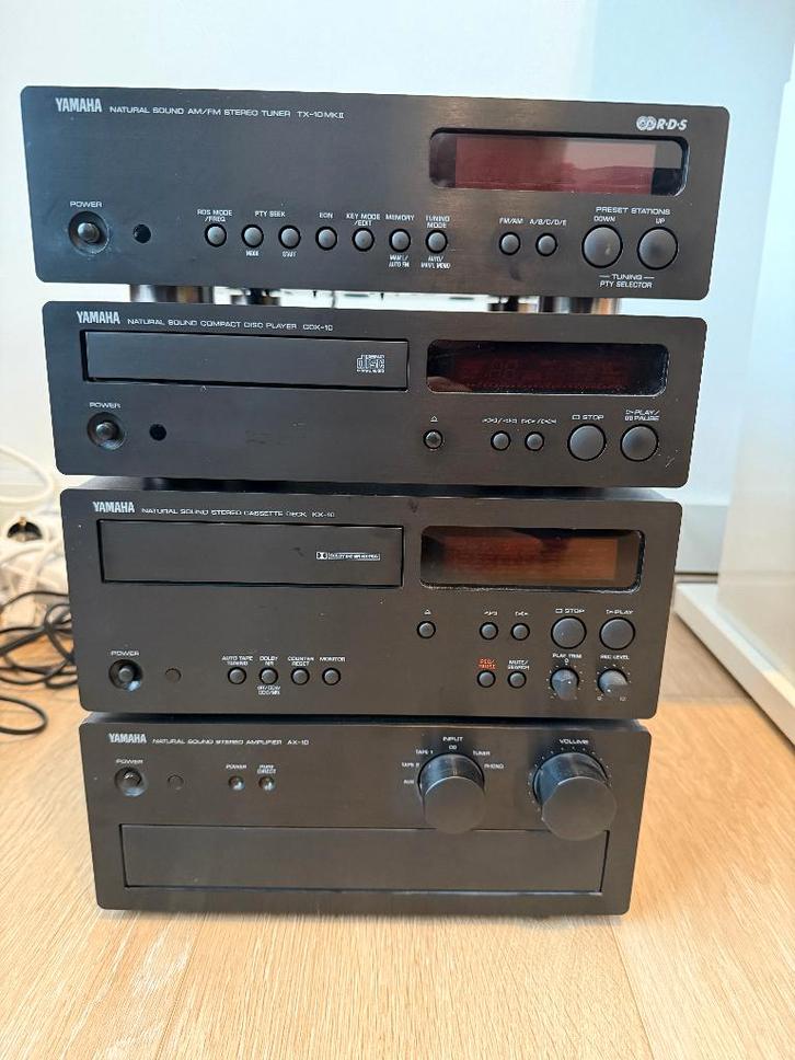 Yamaha Vintage set 2 + luidsprekers etc., Audio, Tv en Foto, Stereo-sets, Gebruikt, Cassettedeck, Cd-speler, Tuner of Radio, Speakers