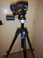 Manfrotto statief 190B met 3 as camera mount 141RC, Zo goed als nieuw, 150 tot 175 cm, Met balhoofd, Ophalen of Verzenden
